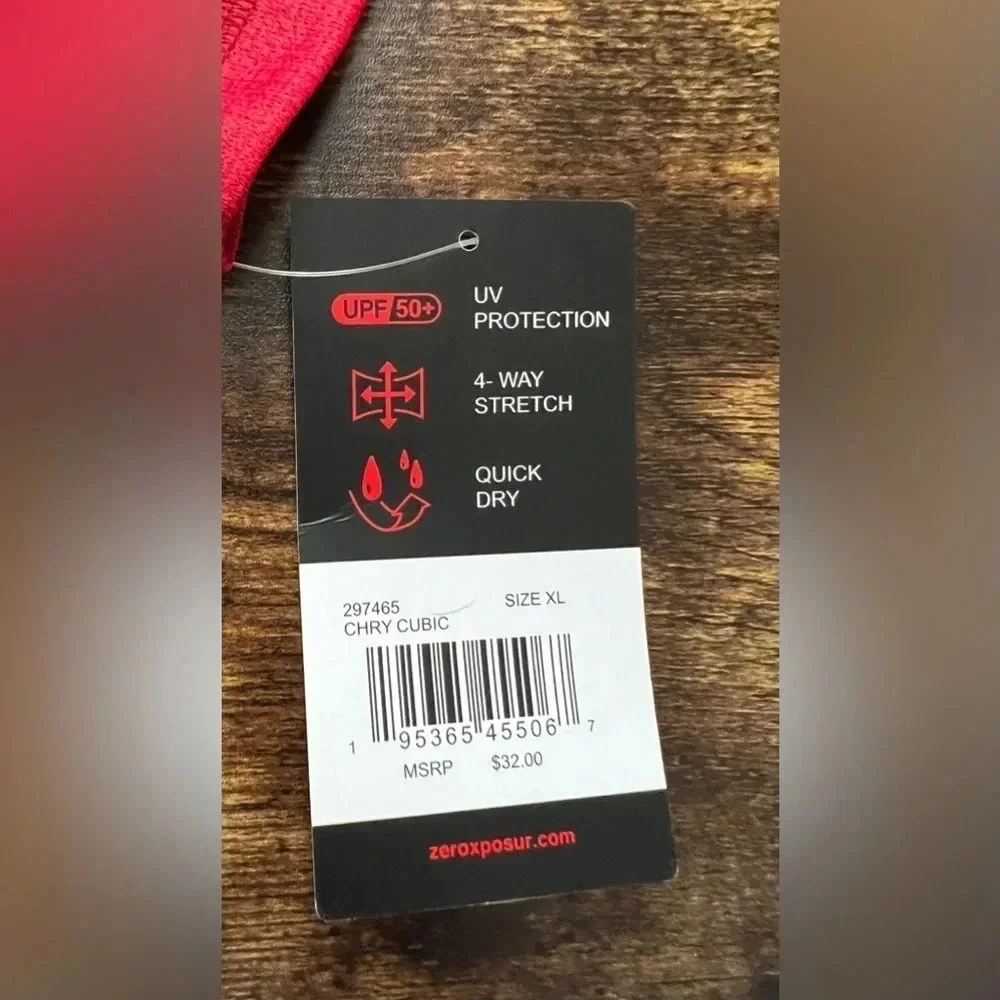ZEROXPOSUR | men’s sun protection top. Size: XL
